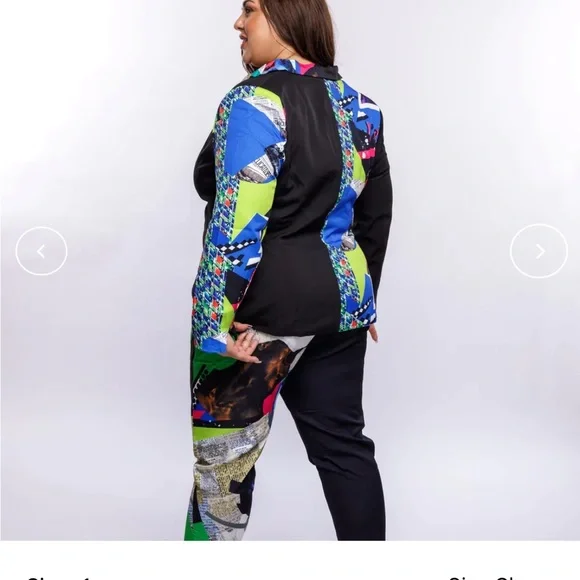 BOGO!!!!POP ART BLAZER WITH STRAIGHT-LEG PANTS~ - Picture 6 of 8